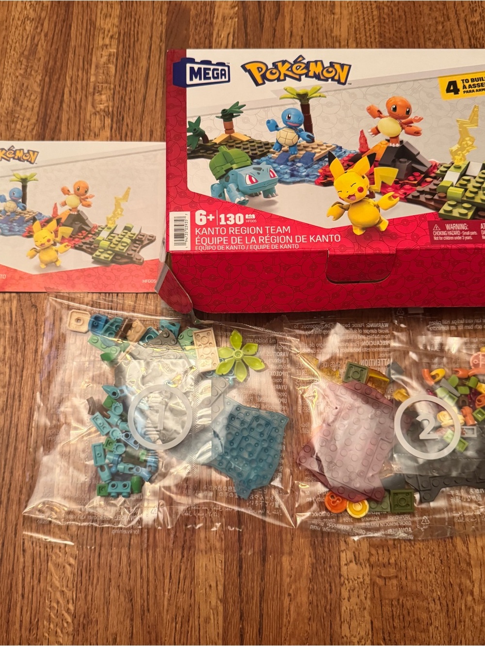 MEGA Pokémon Kanto Region Team Building Set HFG05 130pcs - Open Box SEALED BAGS